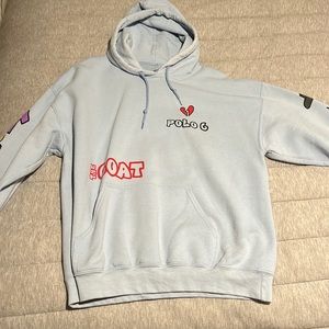 Polo G Light Blue Hoodie Mens Large